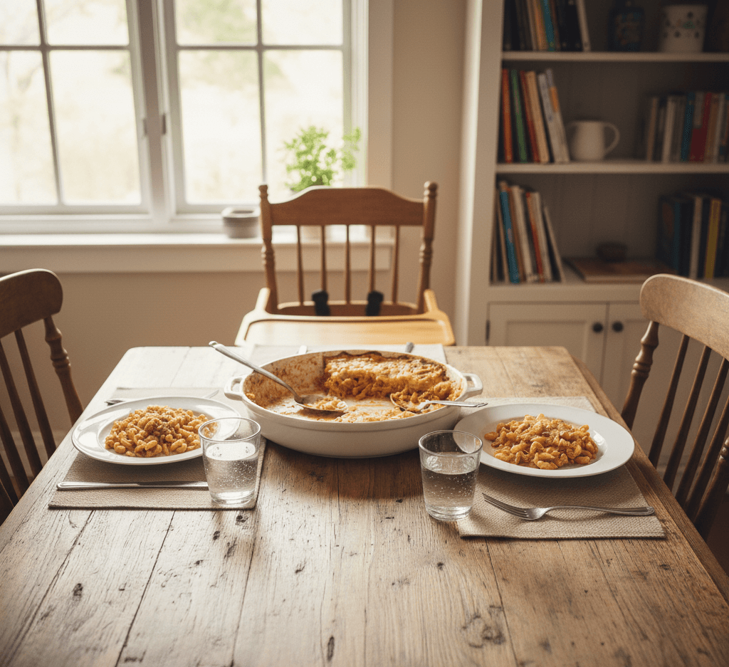 Eine harmonische Küchenszene